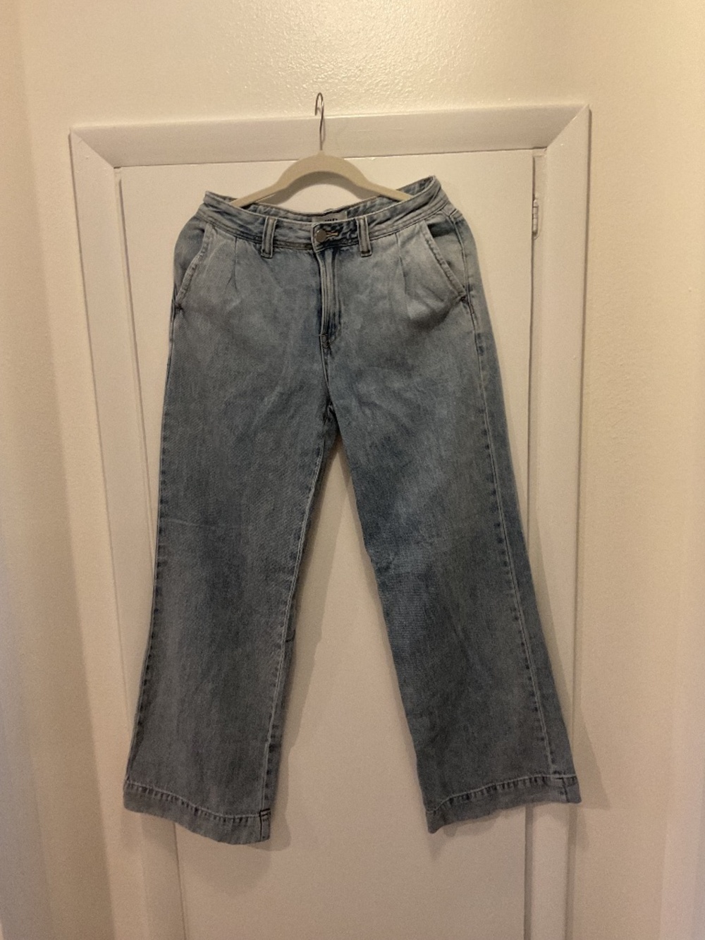 Just Black Denim Trouser Jean, Light Wash Denim, Size 26